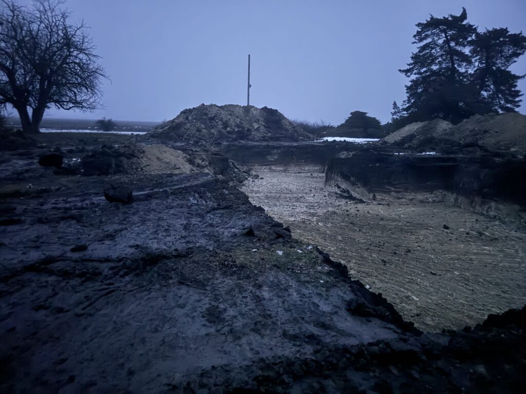 Excavation is completed and ready for footings